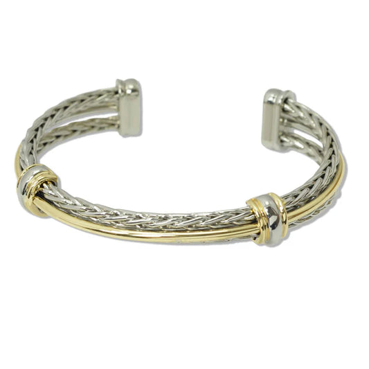 DY 14K Gold Plated Cuff Bracelet