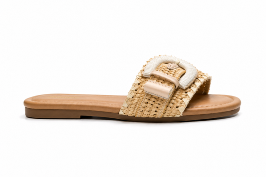 Soda Sarah- S Natural Raffia Women's Sandal