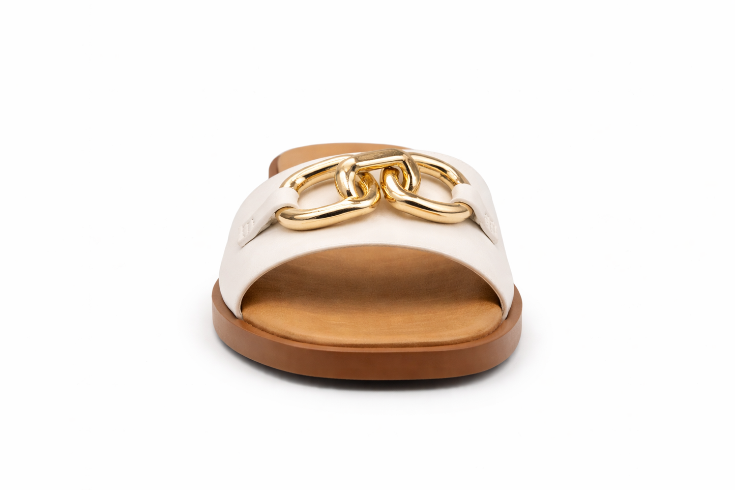 Soda Linked- S White Women's Sandal