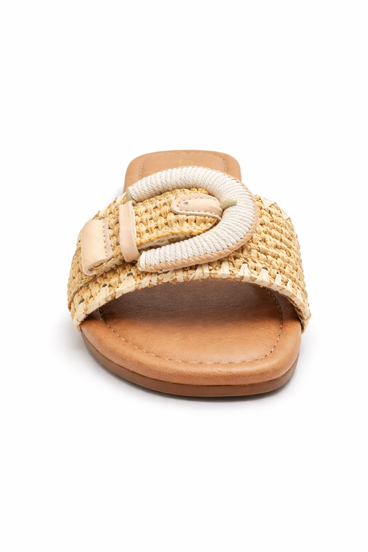 Soda Sarah- S Natural Raffia Women's Sandal