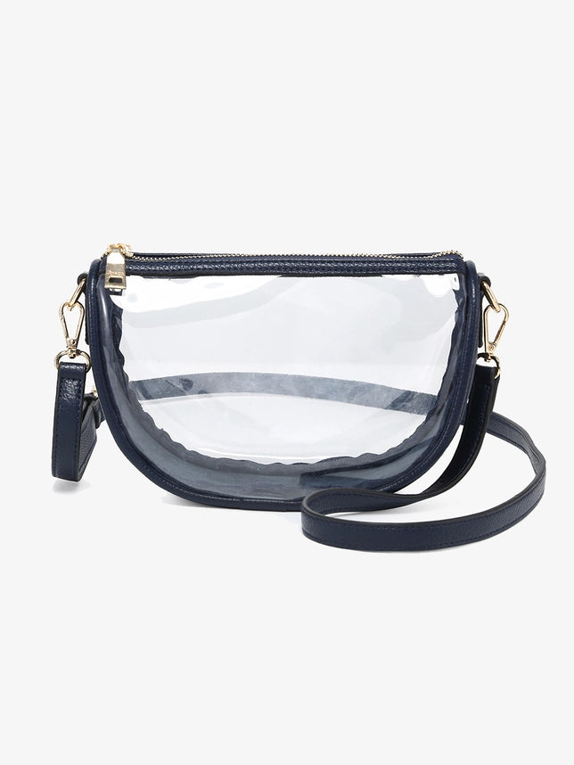 Peyton Clear Banana Crossbody Bag