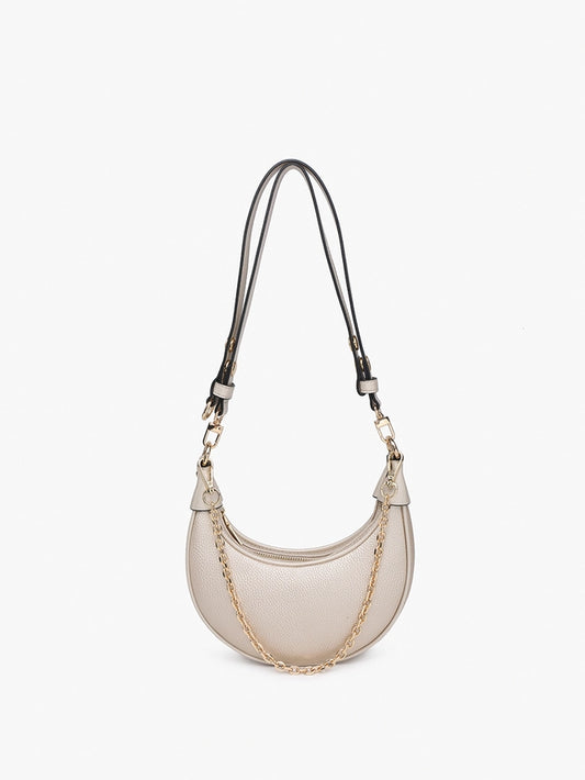Zora Moon Shoulder Bag w/ Chain