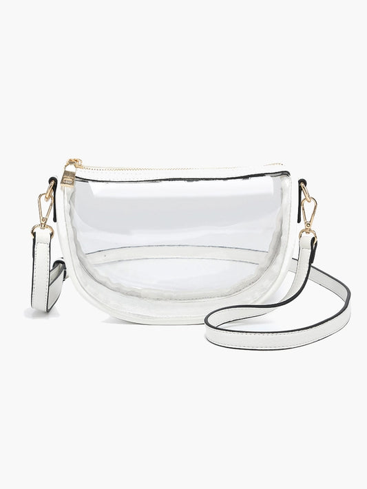 Peyton Clear Banana Crossbody Bag