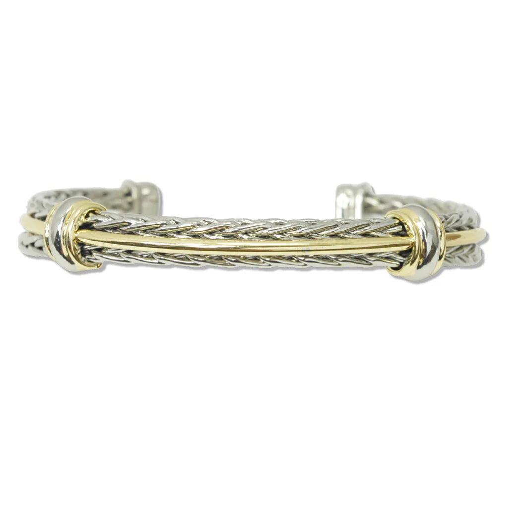DY 14K Gold Plated Cuff Bracelet