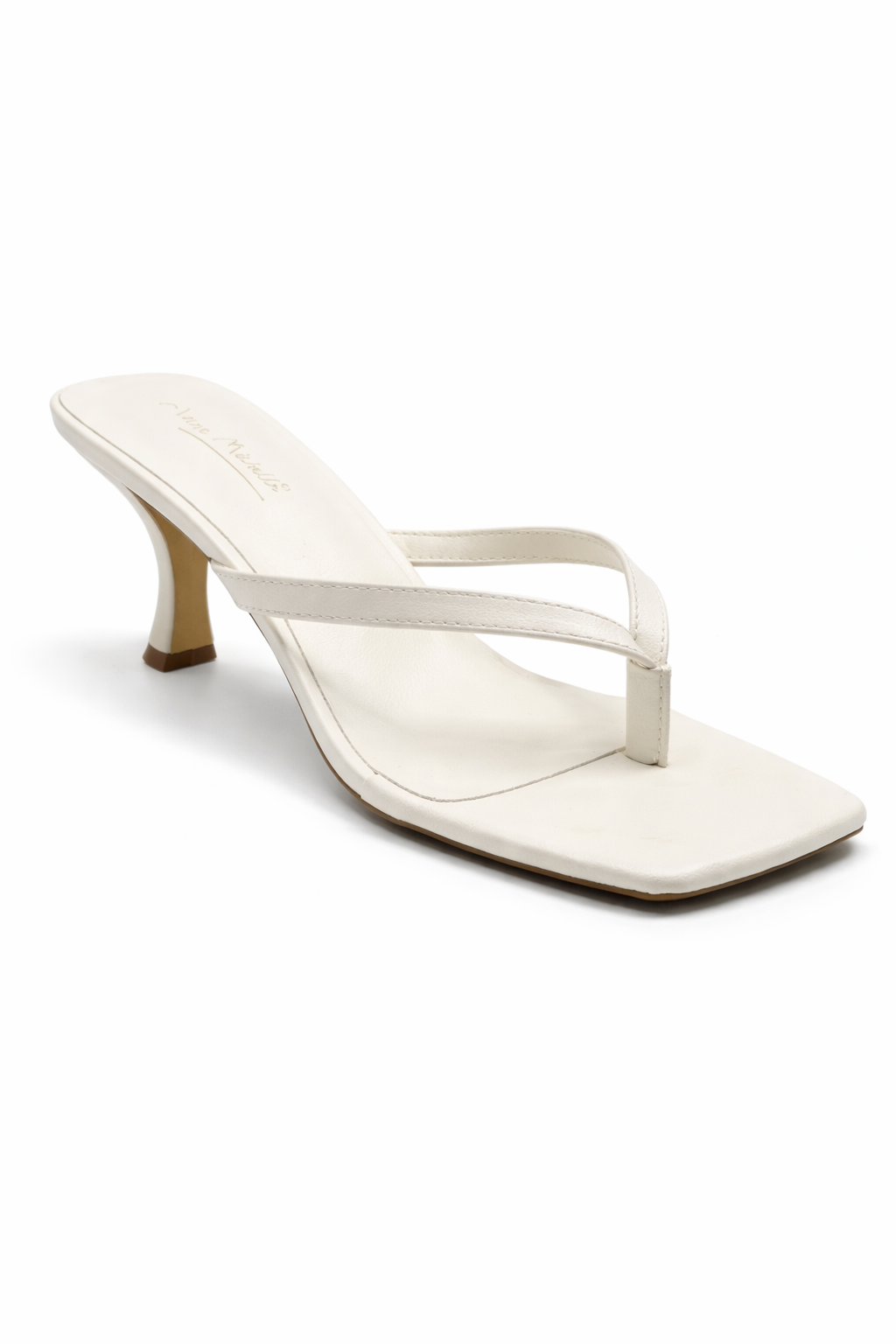 Anne Michelle Align White Heel