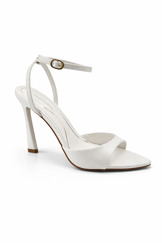 Anne Michelle Smoke 37 White Women's Heel