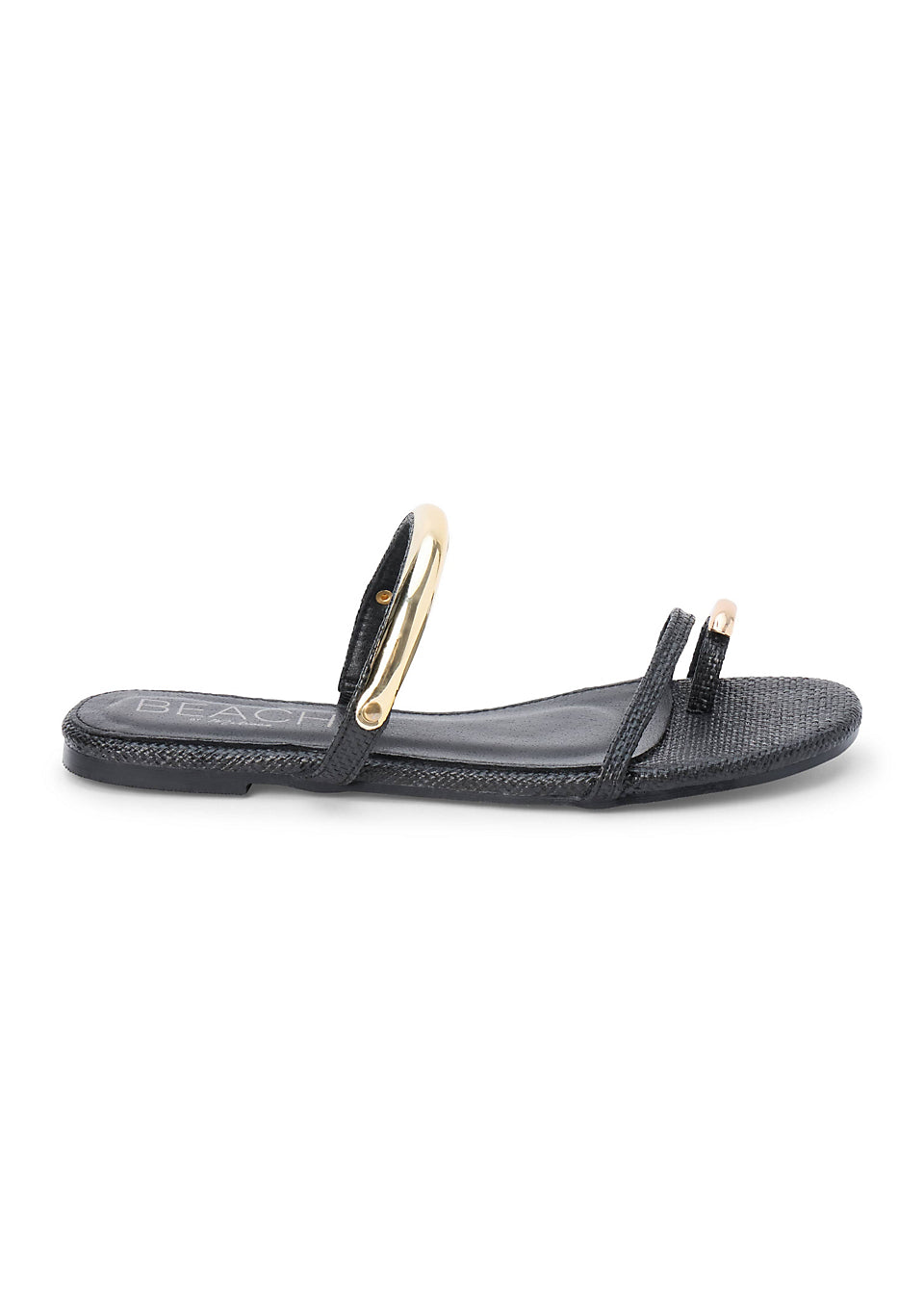 Beach Vacay Black Women's Flat
