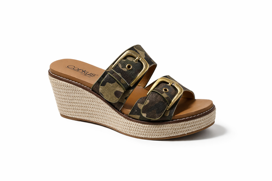 Corkys Manifest Camo Women's Sandal Wedge