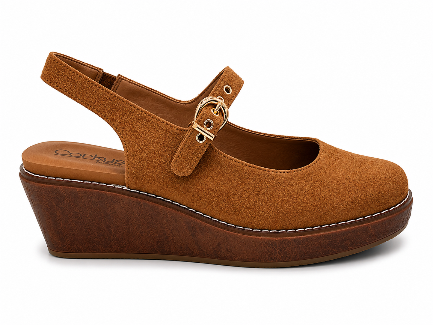 Corkys Pitty Party Women's Chestnut Wedge