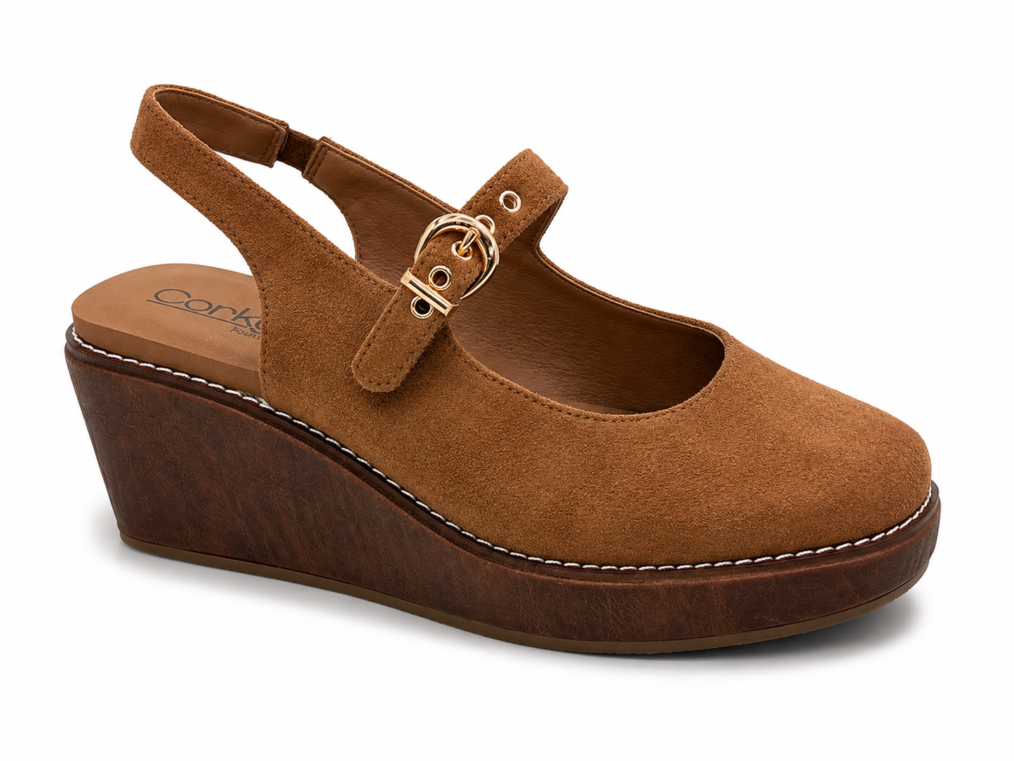 Corkys Pitty Party Women's Chestnut Wedge
