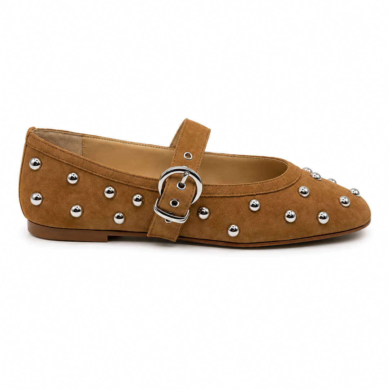 Dolce Vita Mikel Stud Light Brown Women's Flat