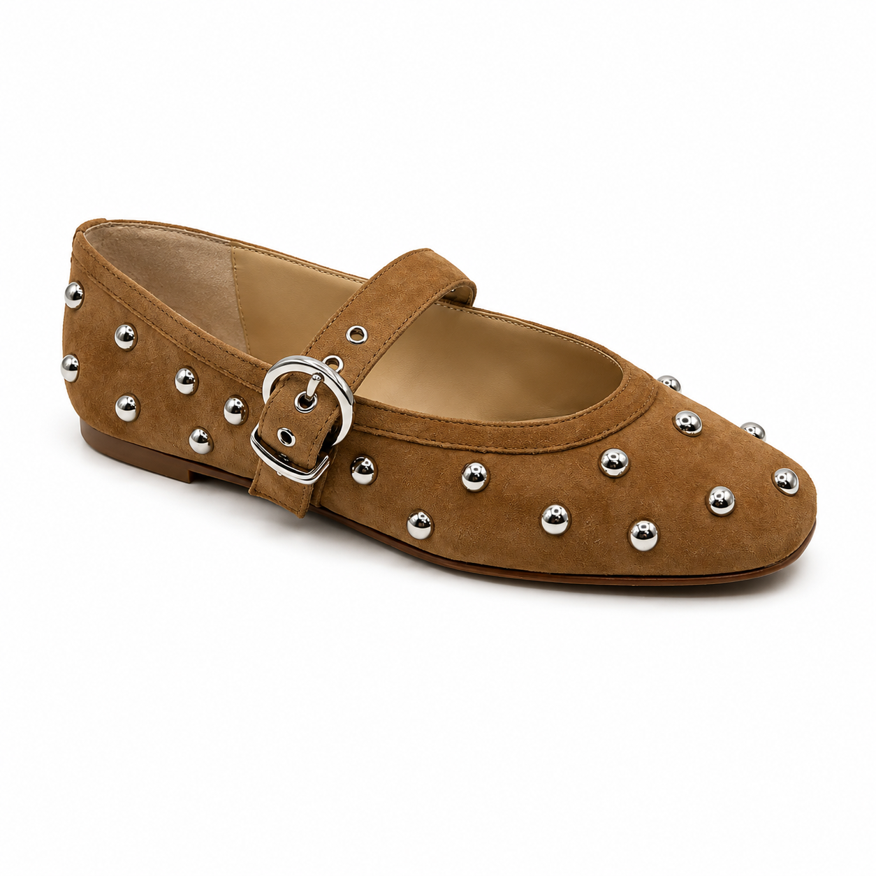 Dolce Vita Mikel Stud Light Brown Women's Flat