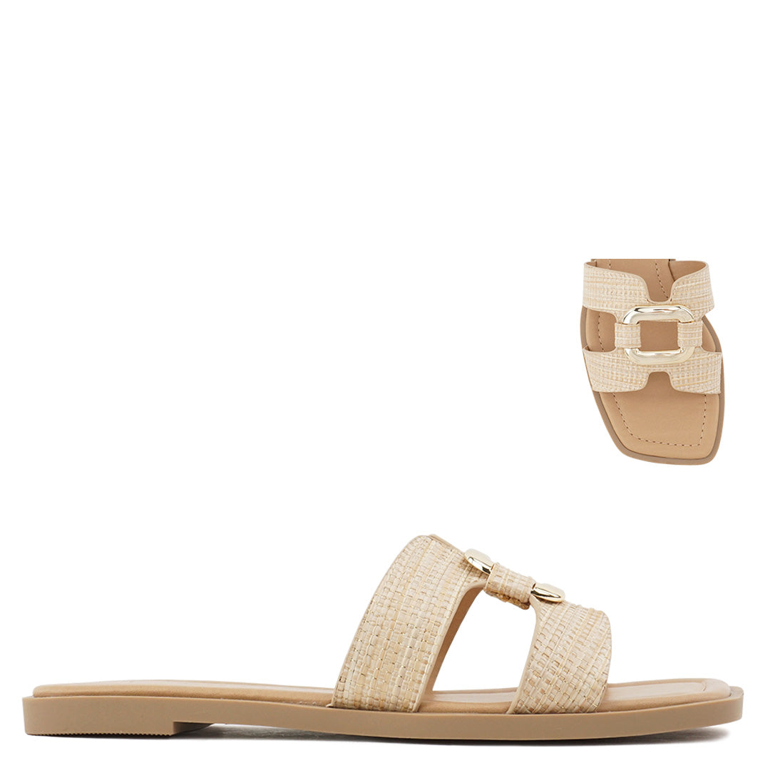 Soda Feng- S Natural Gold Women's Sandal