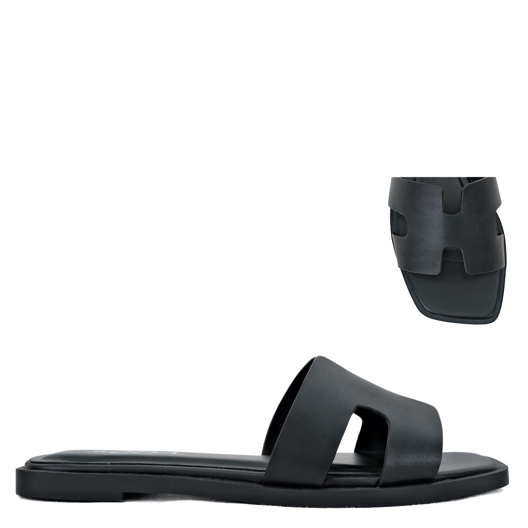 Soda Knit- S Black Women's Sandal