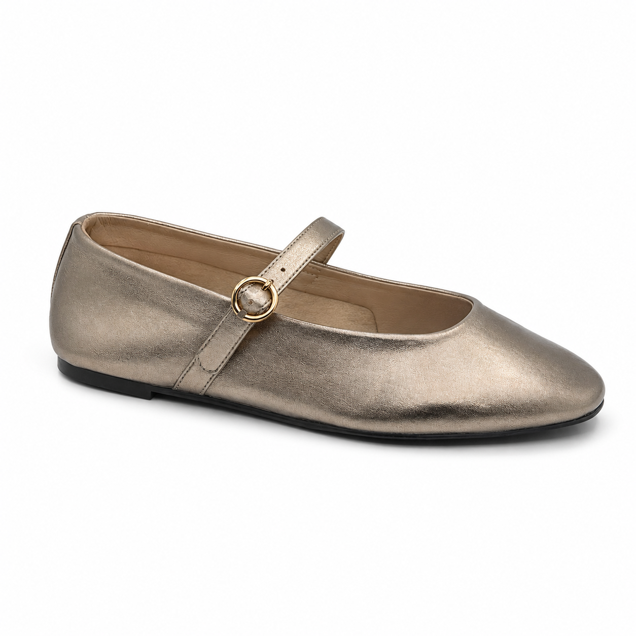 Shu Shop Annabelle Gold Women's Flat