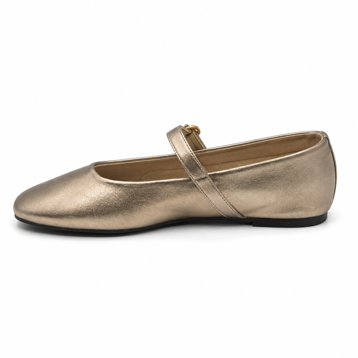 Shu Shop Annabelle Gold Women's Flat