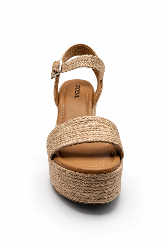 Soda Carnie- S Light Tan Women's Sandal