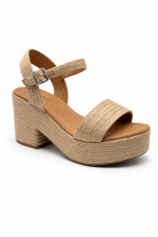 Soda Carnie- S Light Tan Women's Sandal