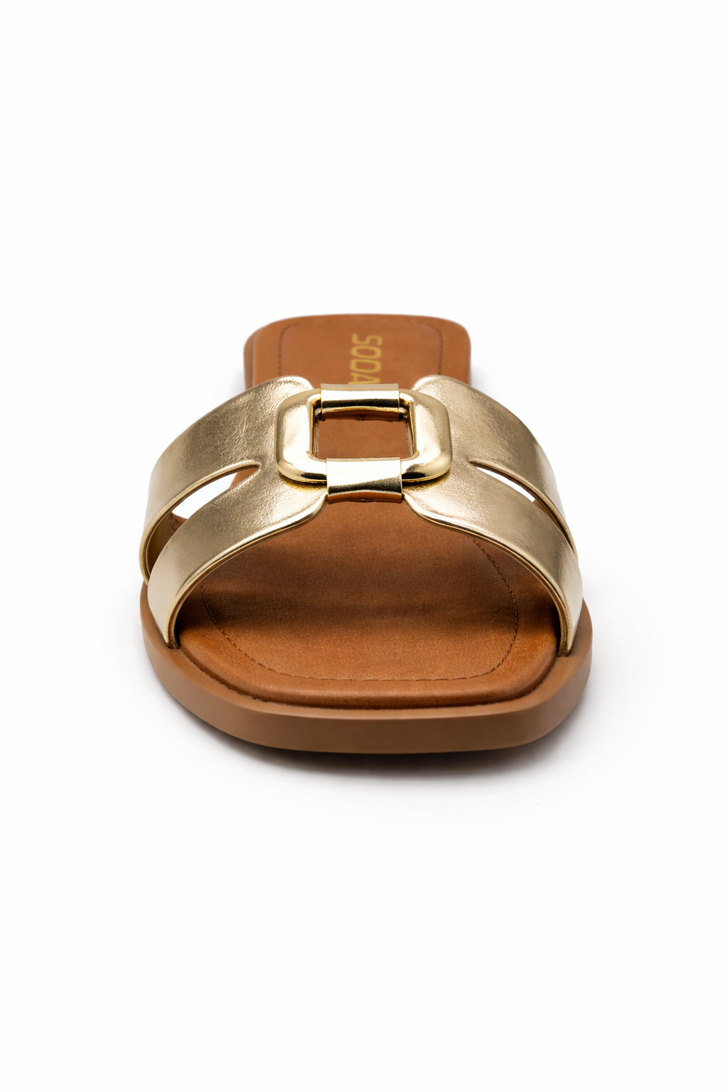 Soda Feng Women's Gold Sandal