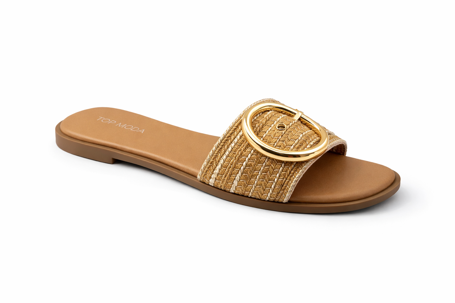 Top Moda Gelato 68 Gold Raffia Women's Sandal