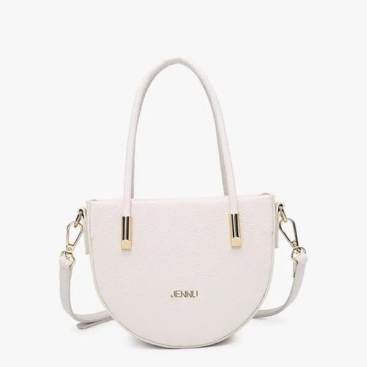 Napa Half-Moon Satchel w/ Gold Accents