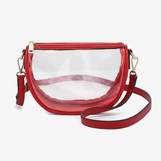 Peyton Clear Banana Crossbody Bag