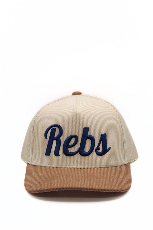 Hats - C.C. Tan/Cream Navy Rebs